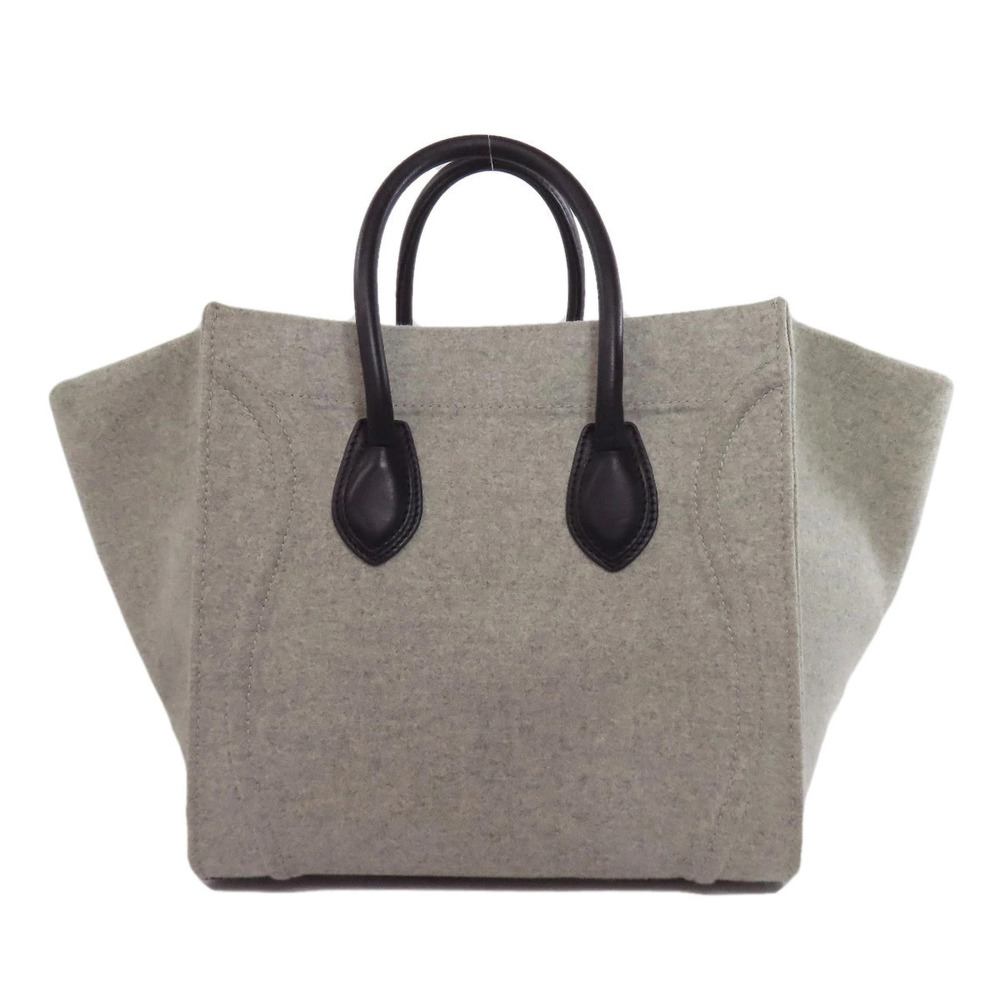 Celine Calfskin 2way Felt Leather Luggage Phantom Handbag